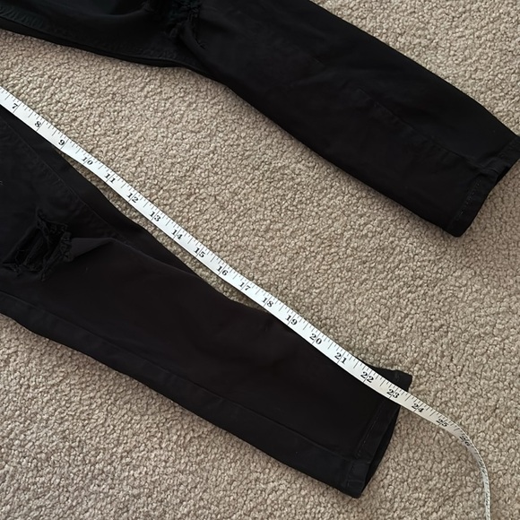 Topshop Jamie Black Skinny Jeans with Distressed Knees W28 Petite - Picture 5 of 7